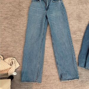 Abercrombie & Fitch Women's Straight Leg Blue Jeans